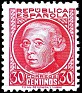 Spain 1935 Characters 30 CTS Carmine Edifil 687. España 687. Uploaded by susofe